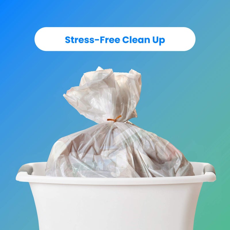 Reli. 2-4 Gallon Trash Bags | 400 Bags | Clear | Bathroom | Strong | Garbage - Image 3